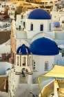 Blue Domes, Santorini, Greece Art Print